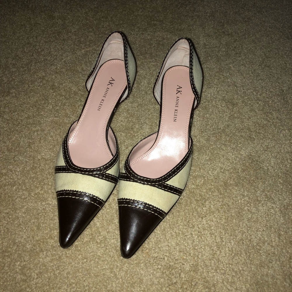 Anne Klein heels, one inch heel.